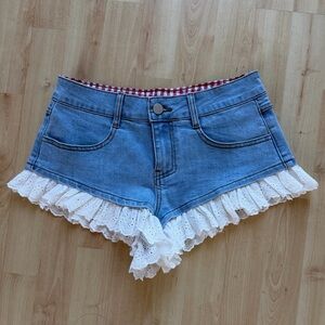 Bluebonnet Bliss Cheeky Denim Shorts